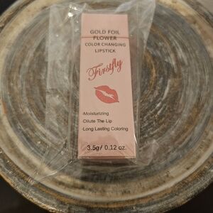 Gold Foil Flower Color Changing Lipstick - Pink